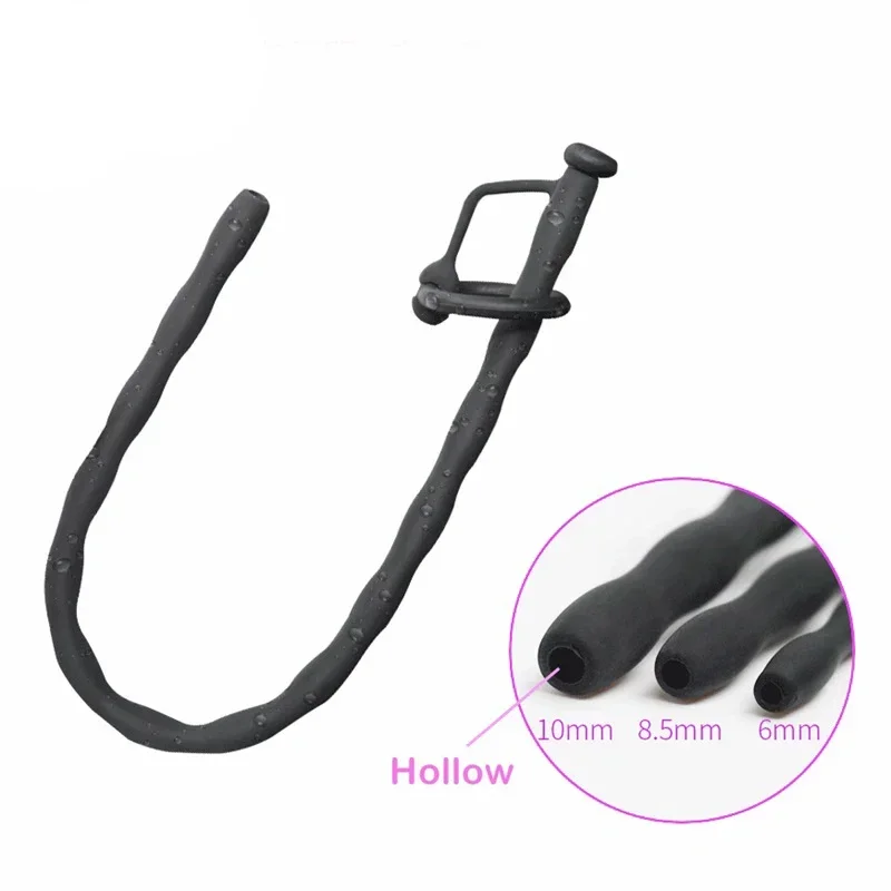 Silicone Hollow Urethral Catheter Urethral Dilator Adult Sex Toy For Men