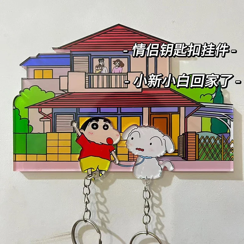 

Аниме Crayon Shin-Chan брелок Kawaii мультфильм холодильник наклейка подвеска рюкзак фойе брелок стеллаж для хранения подарки для девочек
