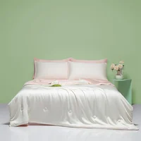 Sondeson été femmes blanc rose couette douce couette couleur fraîche couette Double reine roi coquille couverture pour sommeil profond 1 pièces 2