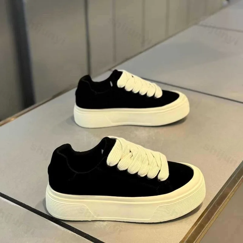 Men Vulcanized Shoes 2025 Autumn Outdoor Fashion Running Shoe Casual Sneaker Thick Sole Anti Slip Sport Shoes Zapatos Hombres - 3