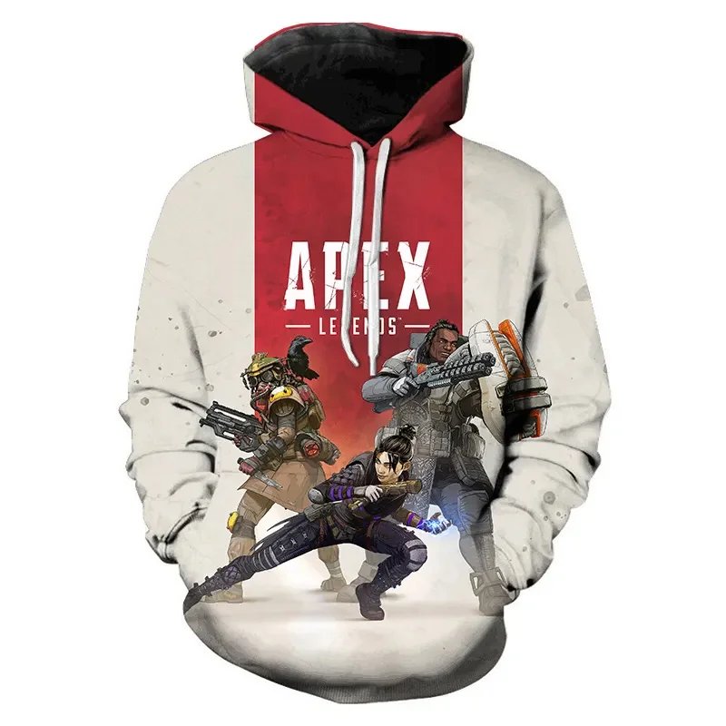 

New 3D Game Apex Legends Printing Hoodies Catrice Bloodhound Graphic Hooded Sweatshirts Kid Fashion Streetwear Cool Pullover Top