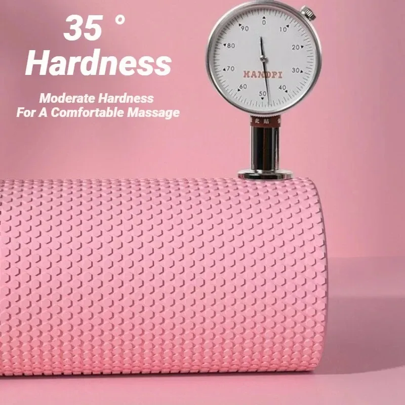 Hexagonal Yoga Roller: Round EVA Foam Cylinder (15cm in Diameter and 30cm in Length) for Pilates and Enhanced Family Exercise