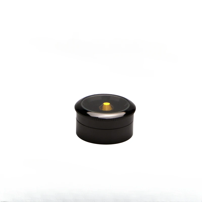 Jewelry Storage Box Gemstone Box Metal Plating Glass Cover Transparent Round Rotating Surface Bare Stone Diamond Display Box 5