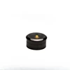 Jewelry Storage Box Gemstone Box Metal Plating Glass Cover Transparent Round Rotating Surface Bare Stone Diamond Display Box 5