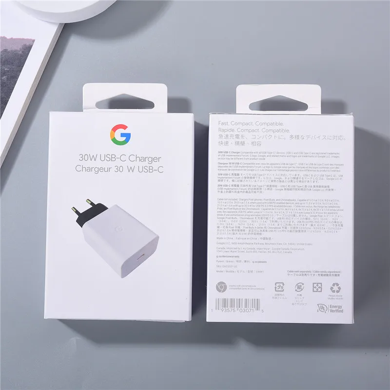 Google Pixel 7 6 pro用ウォール充電器,30w,EU/us/uk,USB Type-C 