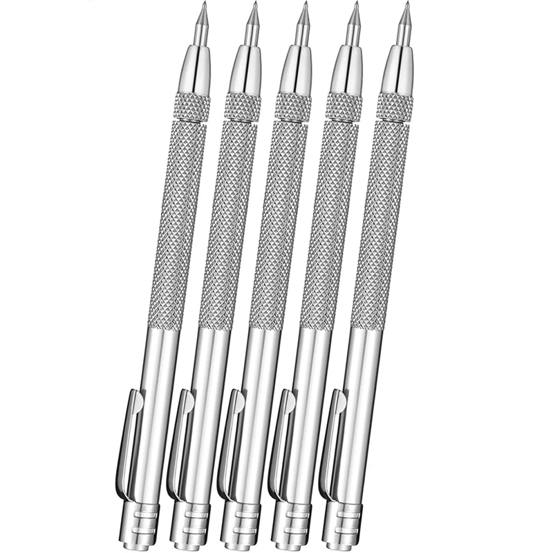 

5 Pack Ceramic Glass Marking Pen With Magnet,Universal Aluminum Etching Engraving Pen For Glass/Ceramics/Metal Sheet