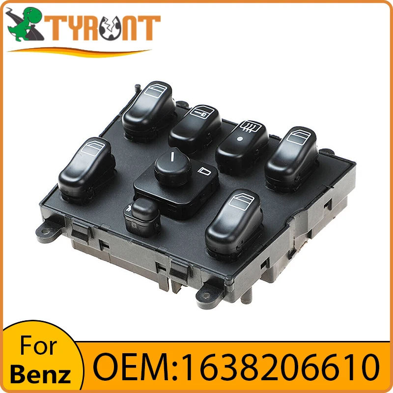 

TYRNT Electric Window Switch A1638206610 1638206610 For Mercedes Benz W163 ML320 ML430 M-Class Rearview Mirror Adjustment Button