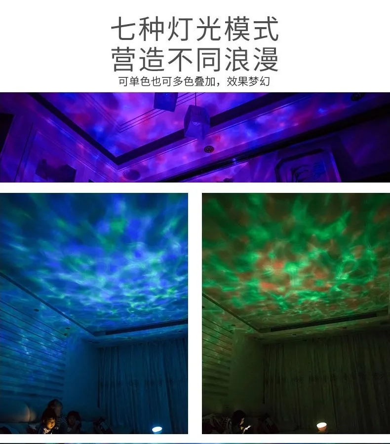 Color Changing Led Night Light Lamp & Realistic Aurora Star Borealis Projector, Perfect for Children and Adults Sleep Aid Lig