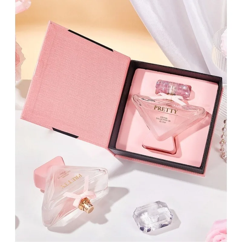 Beautiful Flawless Pink Perfume 100ml Long-Lasting Floral Gourmand Fragrance with Orchid Tangerine Vanilla & Musk 24-Hour Scent