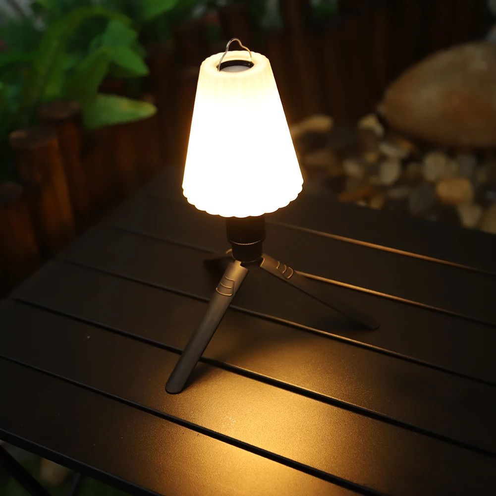 Camping Light Lampshade with Top Handle Small Torch Lampshade White Pleated Flashlight Cover Hangable for Camping Hiking