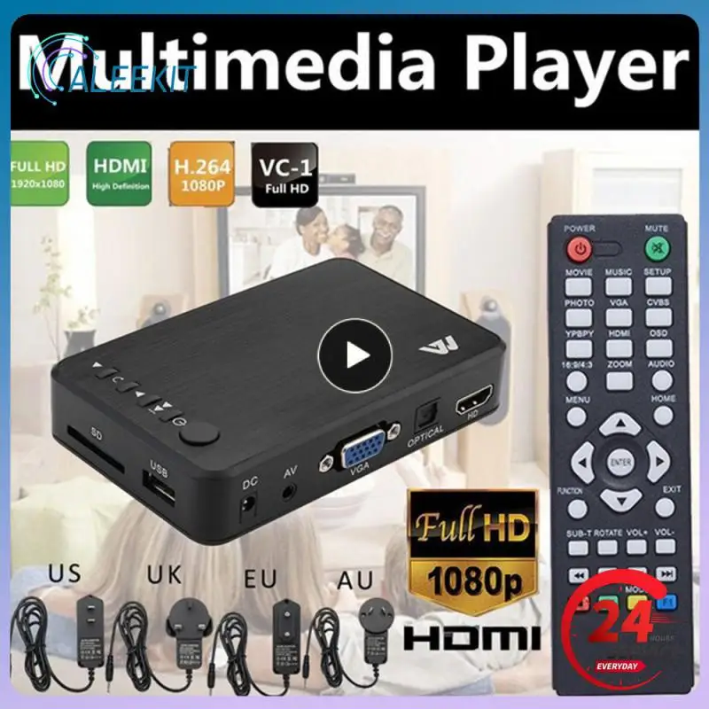

Ultra Media Player For Car TV SD MMC RMVB MP3 USB External HDD U Disk MultiMedia Media Player Box With VGA SD MKV H.265