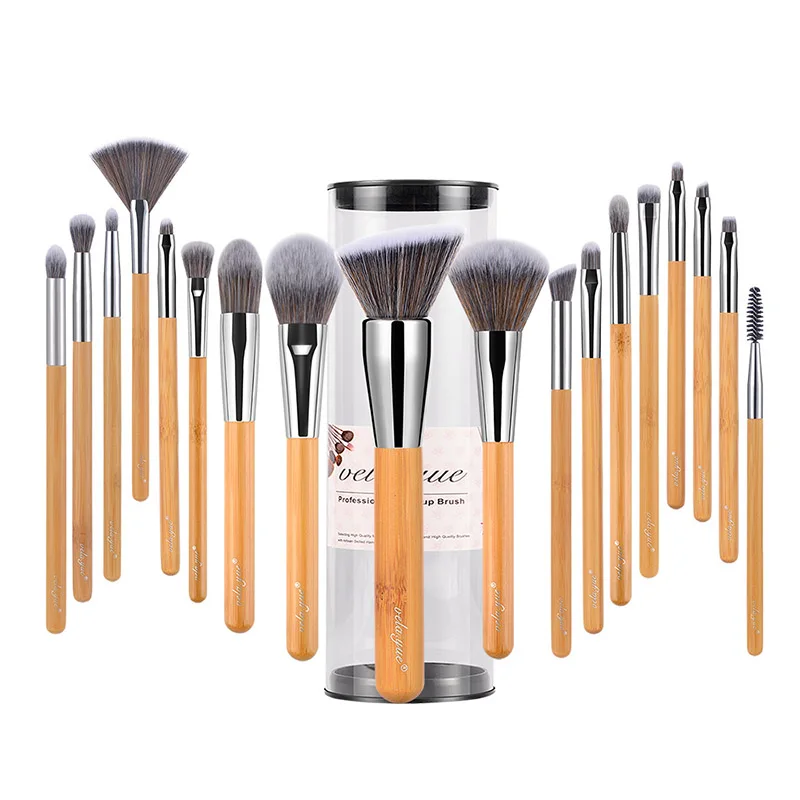 Vela.Yue Makeup Brush Set 18/10/5pcs Full Function Powder Foundation Blusher Bronzer Eyeliner Shadow Brow Lip Gloss Beauty Tool