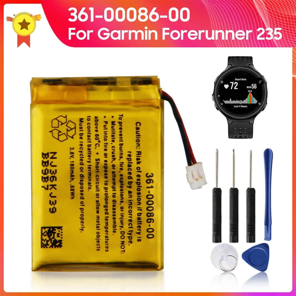 Виробництво за 2024 змінний акумулятор 361-00086-10 361-00086-00 для Garmin Vivoactive 4 Forerunner 235 220 225 630 645 735