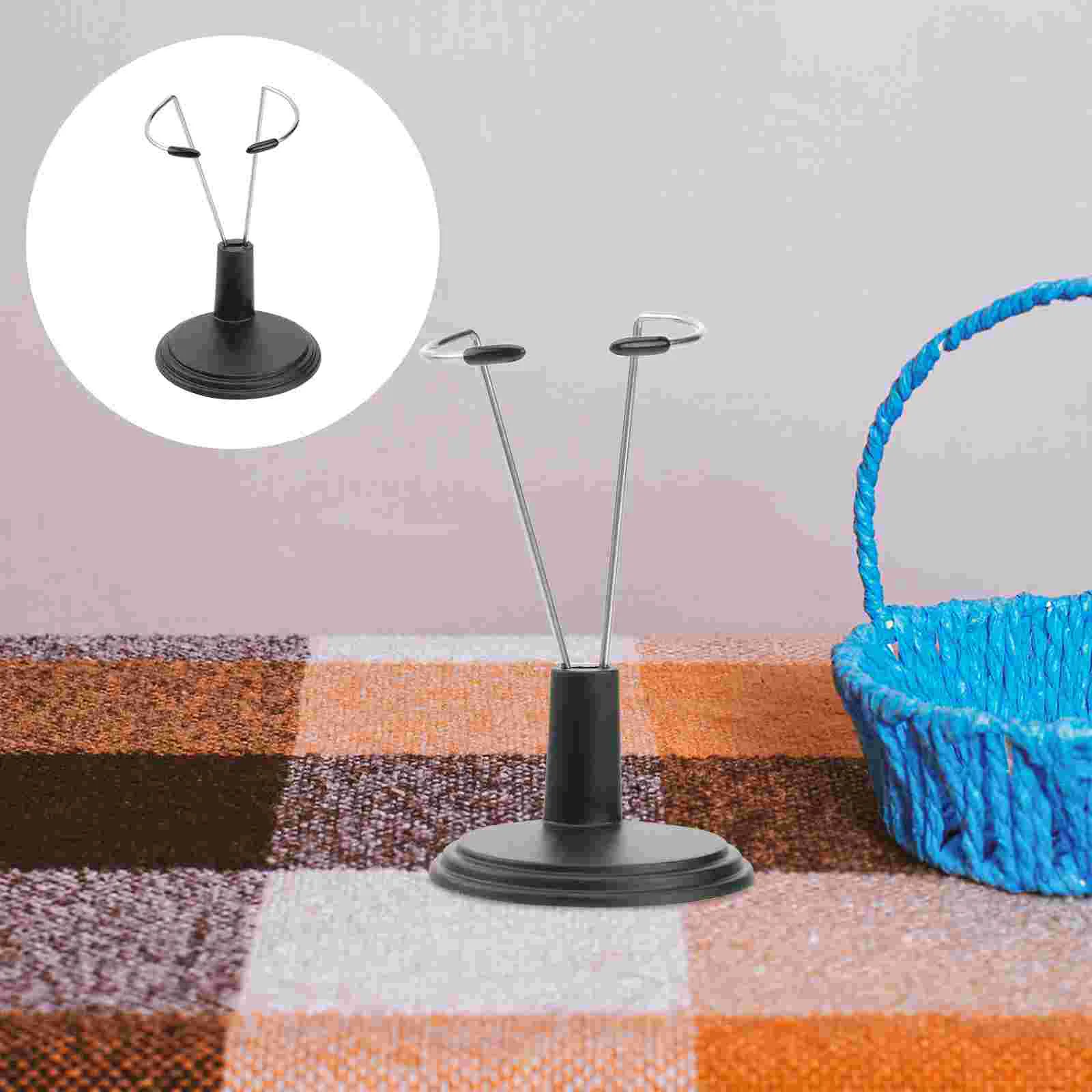 

6Pcs Stand Display Holder Support Stand Action Figure Display Rack for Window Display Decoration Decoration ( Black Rack for