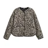 TRAF Leopard Women's Outerwears 2024 Spring Autumn Winter Printed Jacket Coats Ladies Fashion Casual Elegant Long Sleeve Coats 1