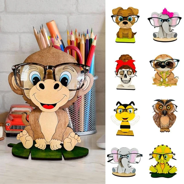 Animals Glasses Holders Glasses Holder Stand Handmade 3D Wooden Carved Eyeglass  Holder Cute Sunglasses Display Stand for Desk​ - AliExpress