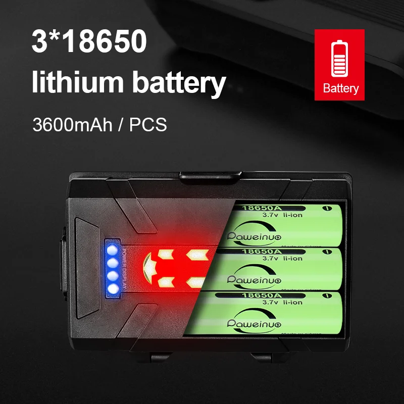 초강력 충전식 LED 헤드라이트, 18650 고출력 LED 헤드 손전등, 야외 캠핑 낚시 헤드 램프, XHP360