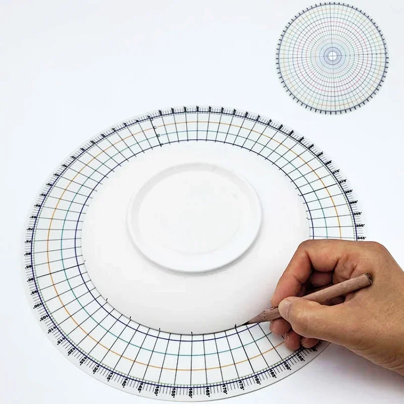 26 Cm DIY Ceramic Underglaze Auxiliary Pad Painting Tool Drawing Circular Divider Circular Equivalent Caliper Handmade polymer clay tools,pottery tools,clay sculpting tools,pottery sculpting tools,clay craft tool,pottery coloring tool