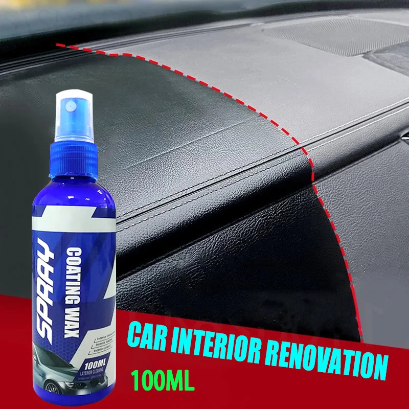 Car Plastic Restorer Leather Plastic Repair Wax Car Cleaner 100ML Car Plastic Leather Restorer Car Cleaning Products Auto Polish And Repair Gloss Coating Renovator For Cars Auto Detailing