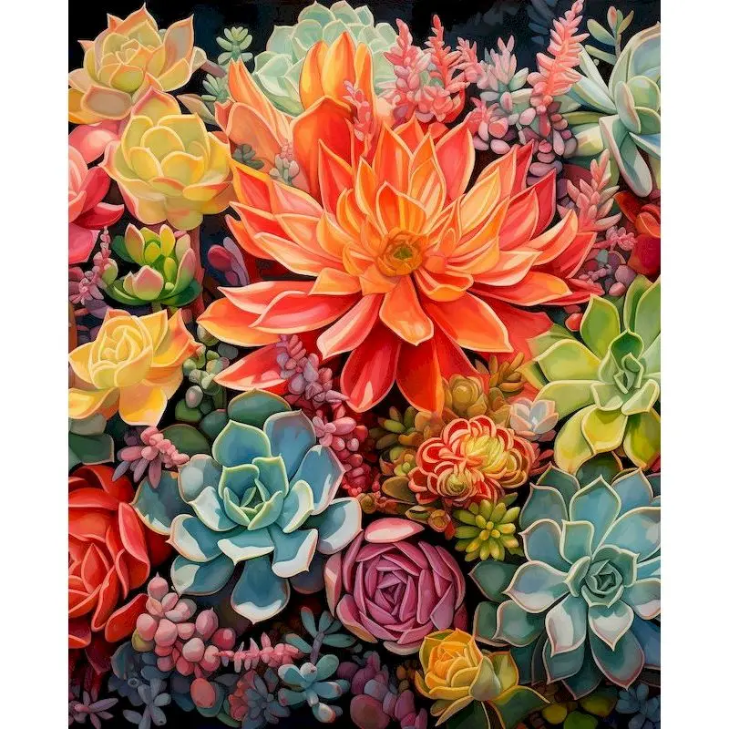 Vibrant Animal-Themed DIY Acrylic Painting Kit - Ideal for Home Decoration and Art Gifts