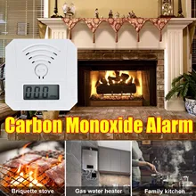 

Carbon Monoxide Detector CO First Alert Alarm Complies With UL2034 CO Monitors With Digital LED Display Battery Powered CO
