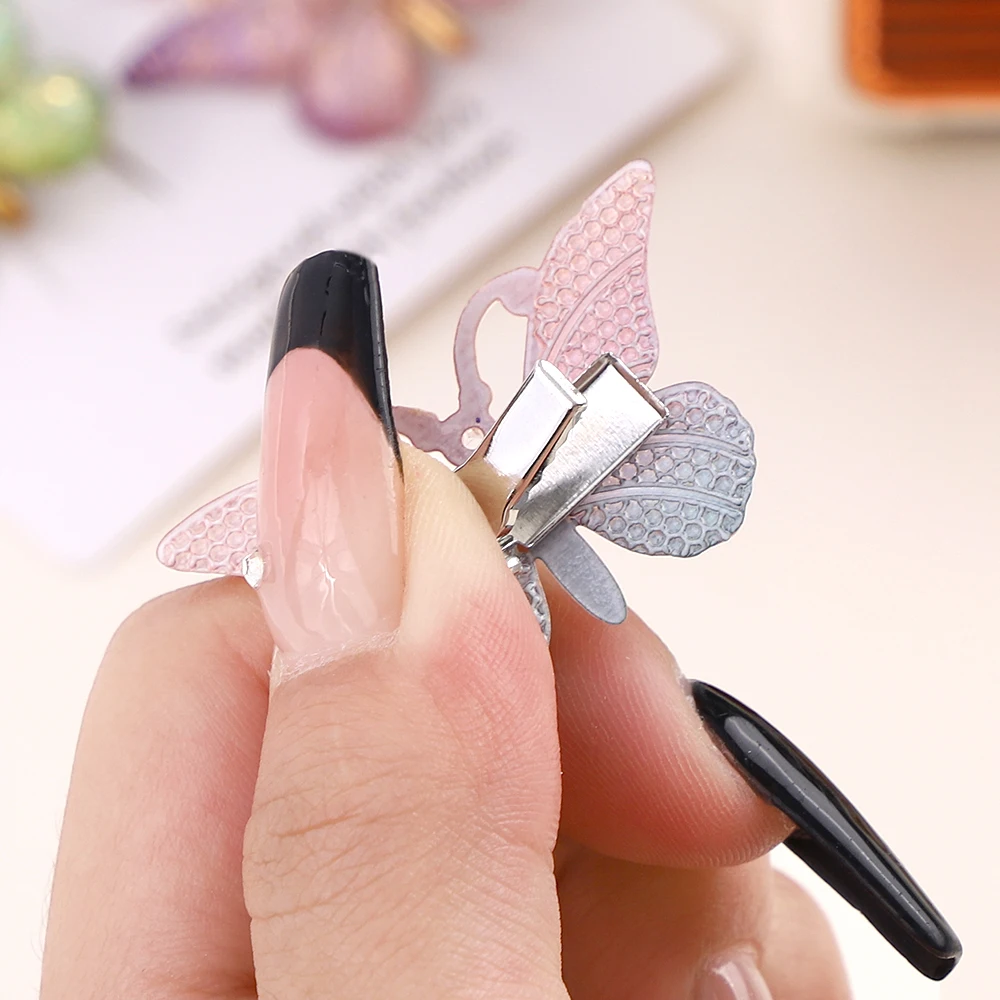 Hair Accessories 5PCS Sweet Stereoscopic Color Gradient Cute Baby Hairpins Kids Hair Clips Children Headwear Princess Barrette Girls Accessories