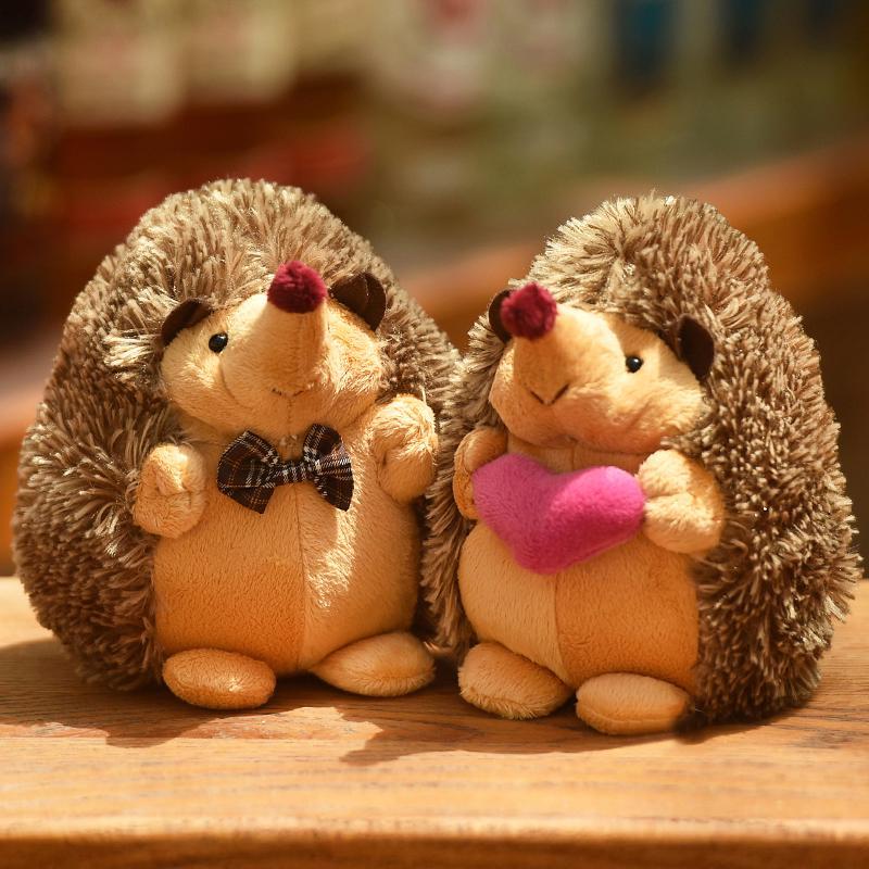 1Pc 18cm Soft Hedgehog Animal Stuffed Plush Gift Child Home Wedding Party Souvenir for Children Accompanying Gift