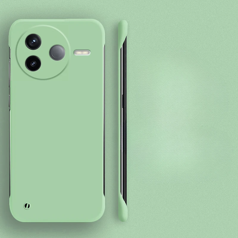Frameless Slim Matte Shockproof Hard PC Candy Bumper Case
