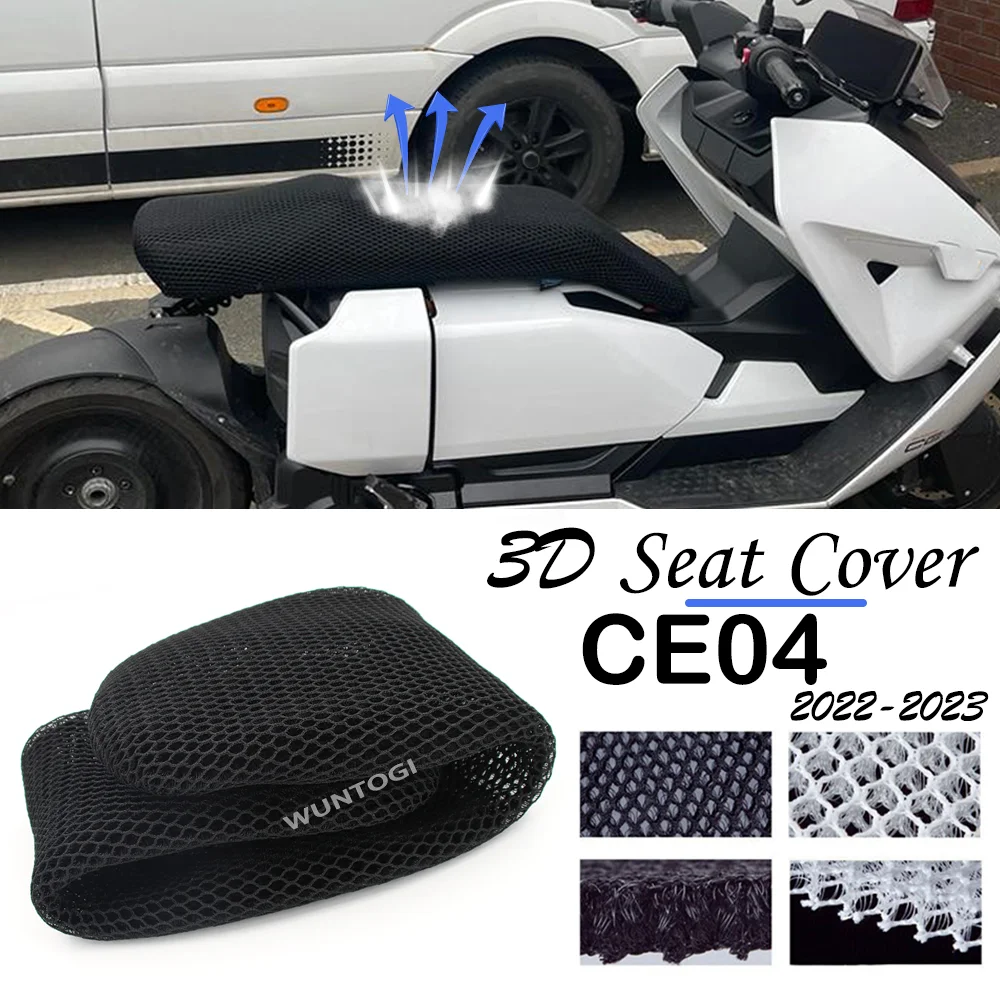 for BMW CE 04 CE04 Accessories 3D Mesh Seat Cover Motorcycle Breathable Saddle Seat Cushion Nylon CE-04 -