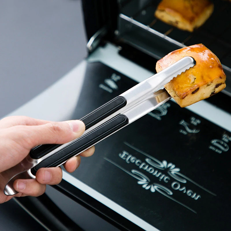 Stainless Steel Kitchen Tongs Small Barbecue Grill Cooking Tongs Bbq