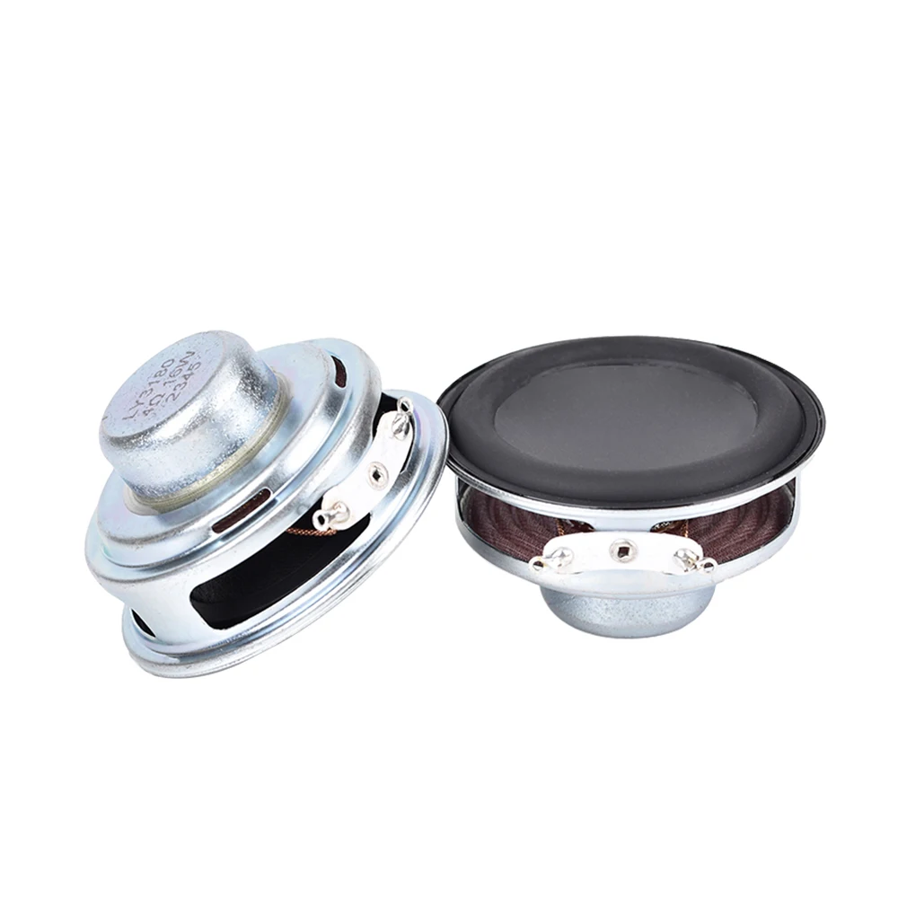2pcs/lot 57MM Full Range 4Ohm 10W Speakers 2.25 Inch 18 Core Waterproof Round Rubber Edged Concave Dual Magnetic DIY Bluetooth