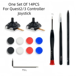 Enhanced ABS Joystick Replacement for VR Controllers, Includes Disassembly Tools (14PCS)