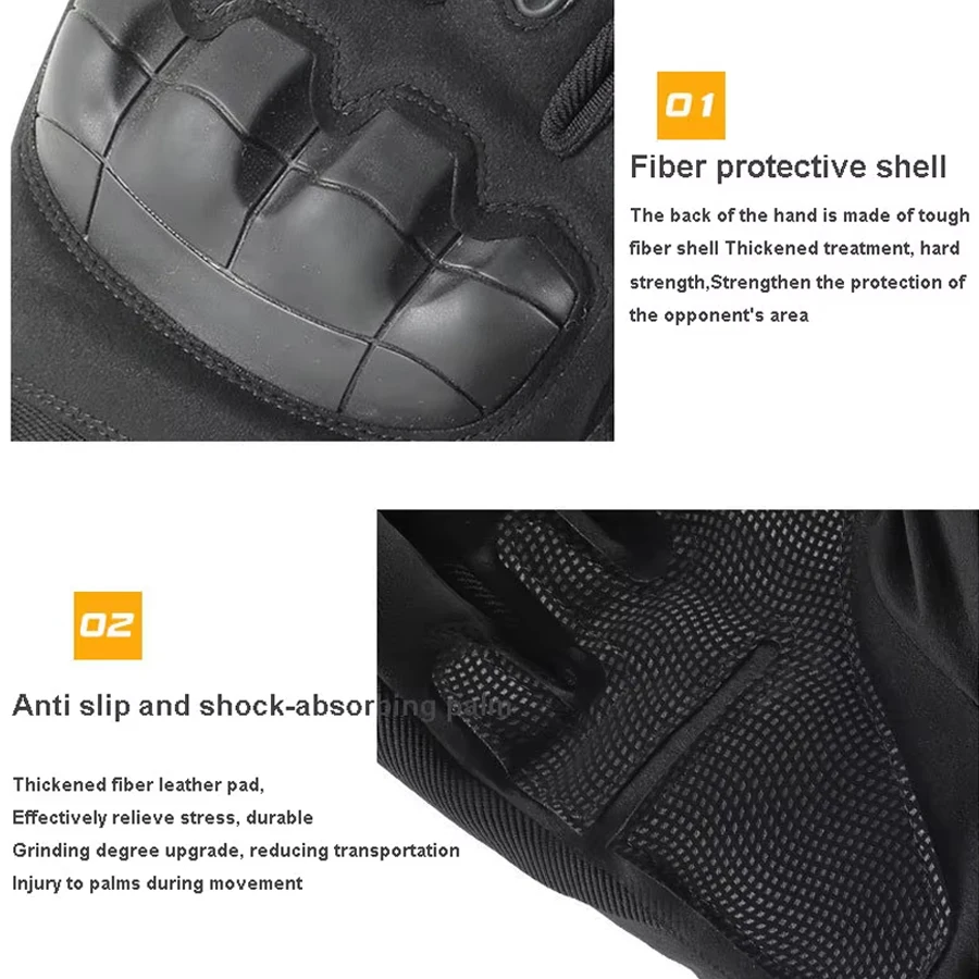 1Pair ColdProof Winter Gloves,Motorcycle Touchscreen Outdoor Hunting Protection Mountaineering Skiing Full Finger Gloves 2