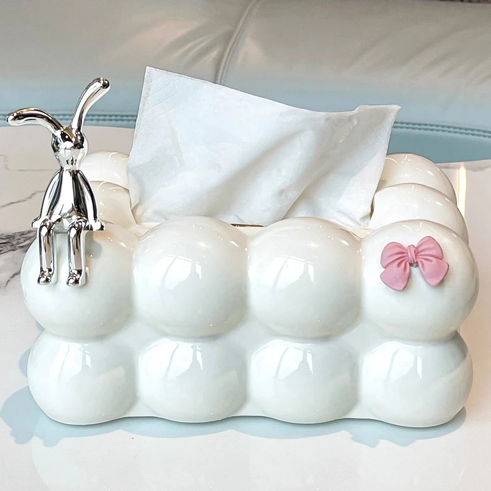 Cloud Tissue Box Minimalist Cotton Candy Tissue Cover Creative Household Tissue Box Home Decoration 3