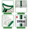 Syrian Flag Football Jerseys Men's Sports T-shirts Syrian National Emblem Pattern Printed Street Loose Tops Unisex Casual Tees 6