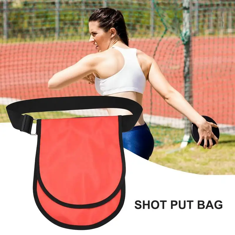 Shot Put Carrier Bag Adjustable Shot Put Ball Bag Solid Discus Carrying Case Oxford Cloth Portable Storage For