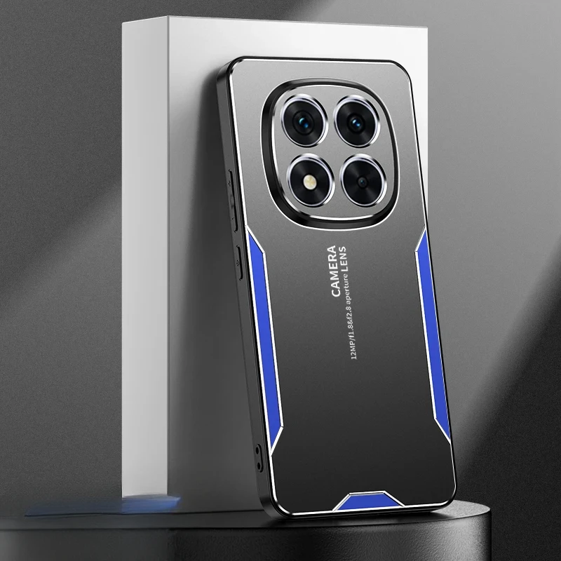 Sleek Aluminum Alloy Matte Shockproof Phone Case with Metal Camera Protector