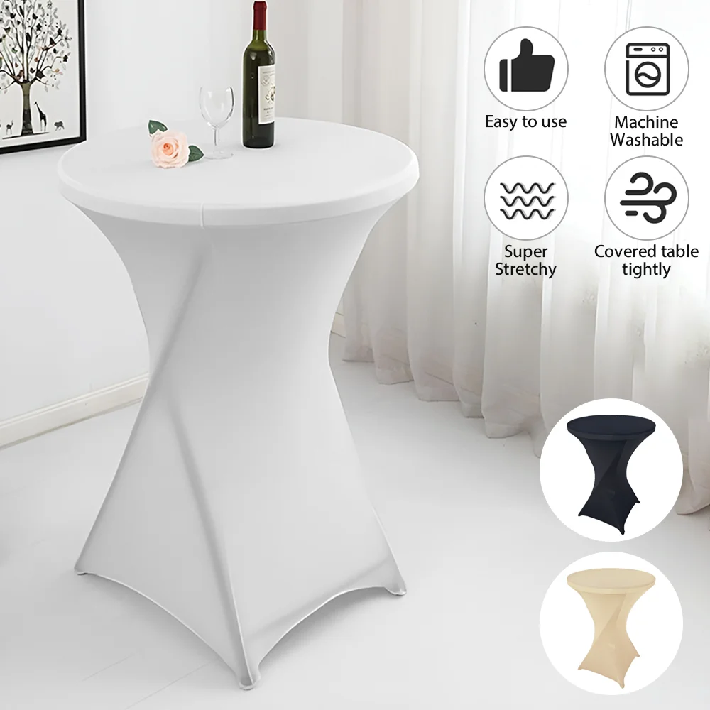 Stretch Table Cloth Cocktail Table Cover Spandex Bar Hotel Party Wedding Decoration Leather Table Cloth Rectangular Tablecloth Disposable Tablecloth Tarot Card Table Cloth Tarot Tablecloth