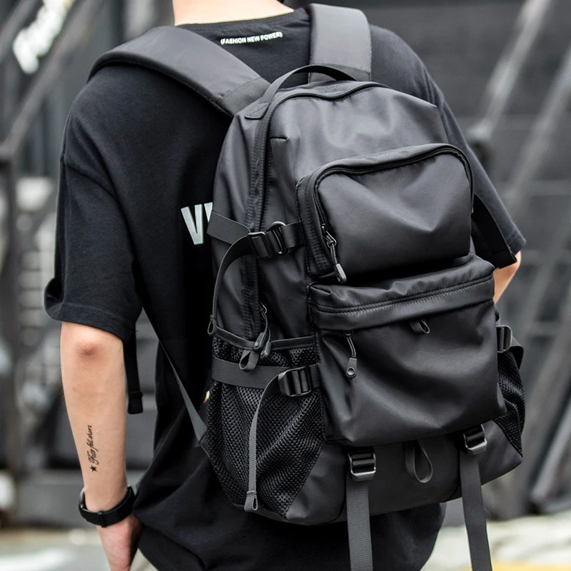 

Sell Well Casual Street Style Male Backpack Large Capacity 17 Inch Laptop Travel BackPack Tiding University College Schoolbag