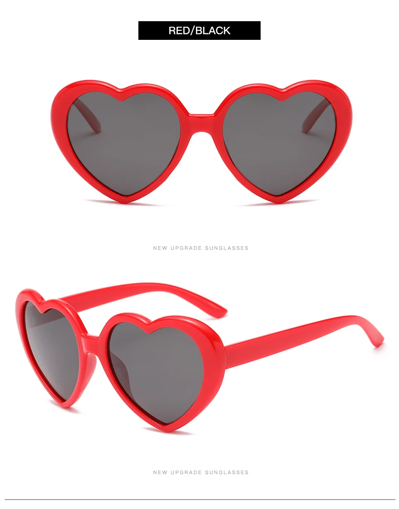 Radfahren Mode Polarisierte Fantasy Gradient Sonnenbrille Beliebte Pfirsich Herz Brillen Anti UV Sonnenbrille Bunte Regenbogen Design – Detail 10