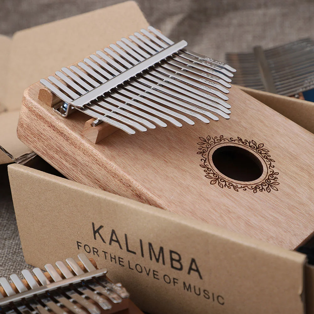 

Finger Piano 17-tone Practical Thumb Musical Instruments Portable Beginner Wooden Metal Keys Kalimba