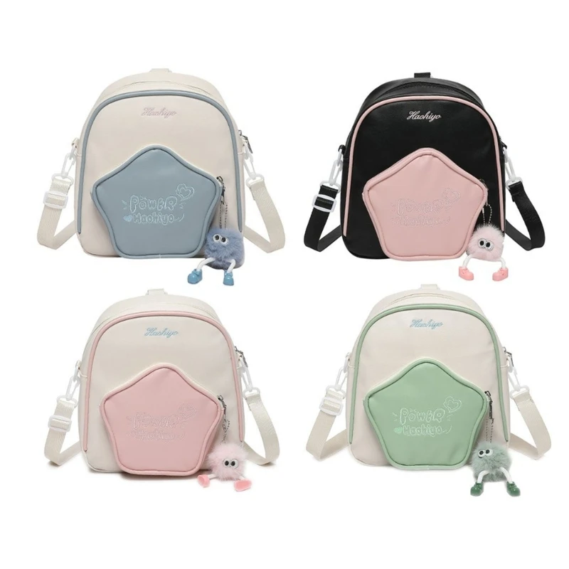 

Small Backpacks for Women Star Ita Bag Casual Crossbody Bag Fashion Shoulder Bag Student School Bag Ita Backpacks