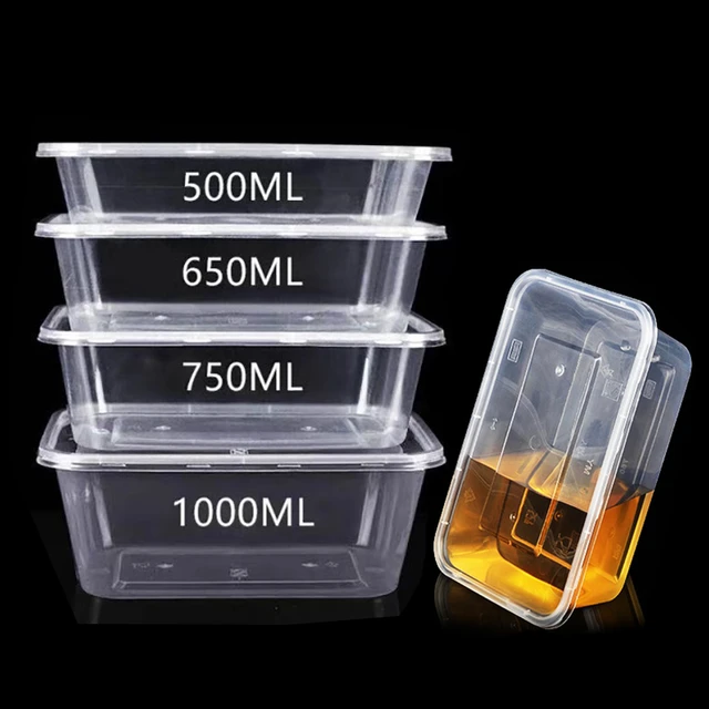 Food Takeaway Containers Disposable  Food Packaging Takeaway Containers -  50pcs/lot - Aliexpress