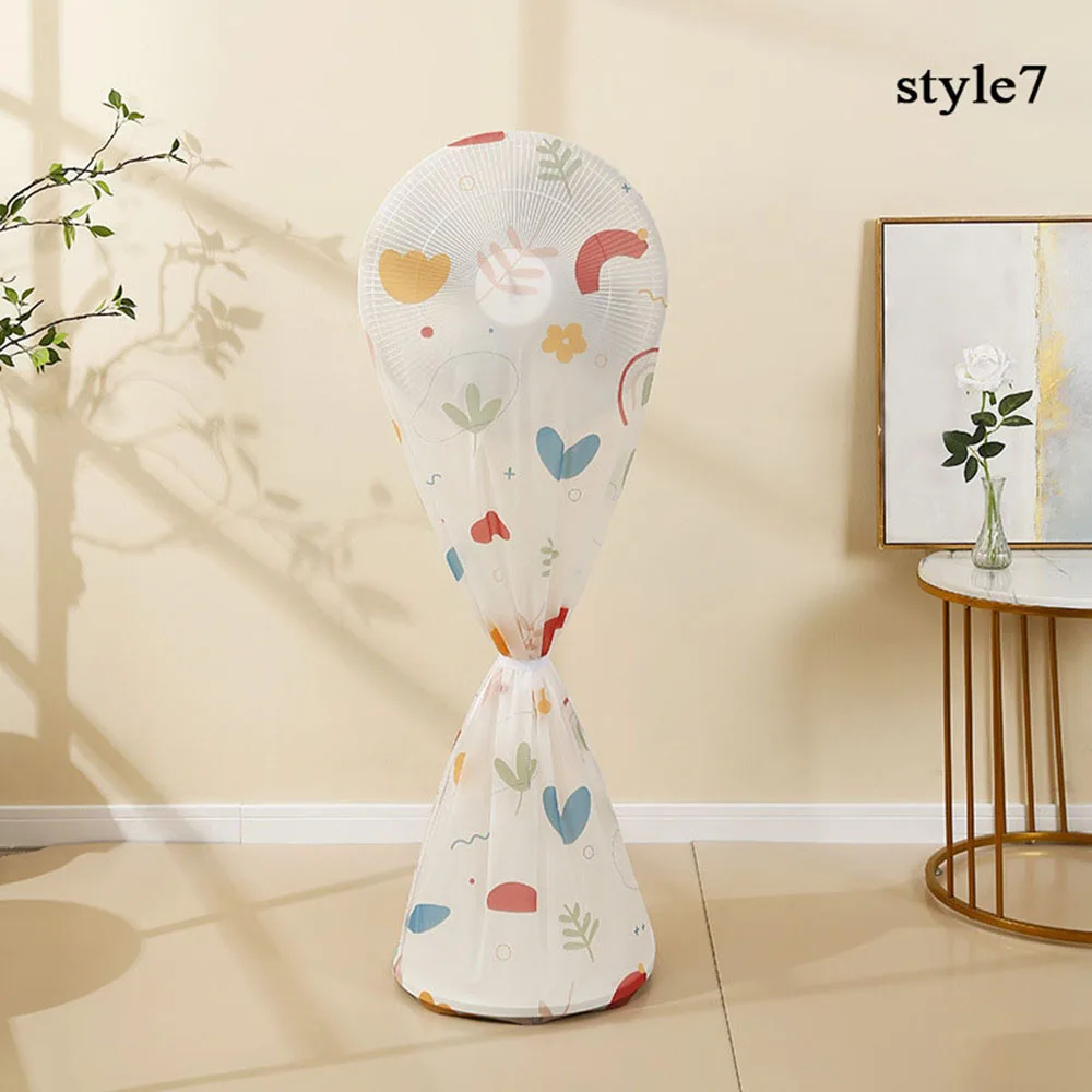 Fan Cover Electric Fan Dust Cover Dust Proof Universal Printed Fan Prevent Sleeve Aging Of Blades Circular Desktop Floor Mounted