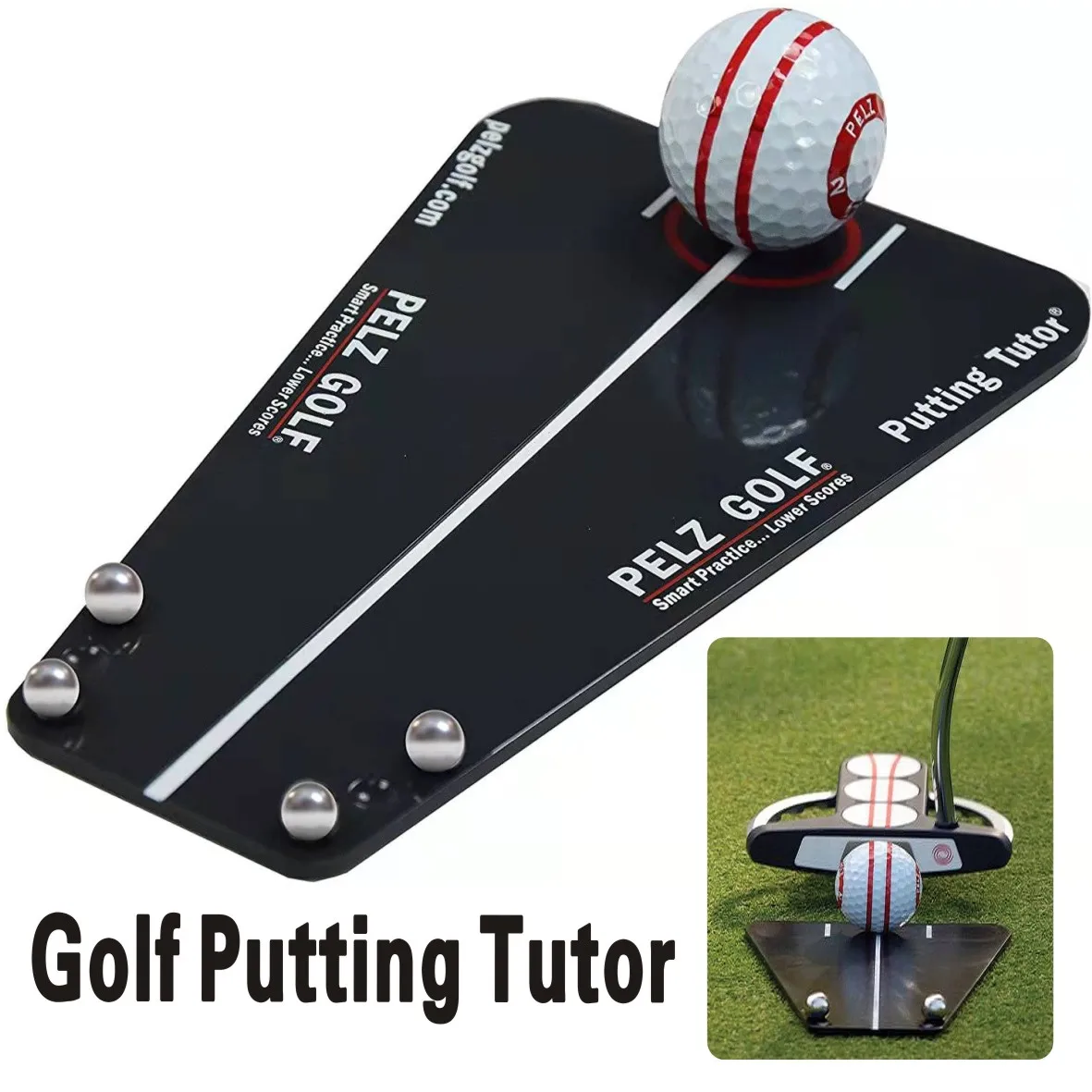 GolfPuttingTutorPracticeTrainingAidsPelzGolfDP4007Putting