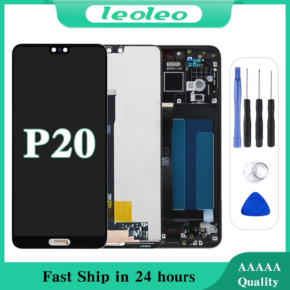 Ecran LCD Complet Noir Sans Châssis Pour Huawei P20 EML-L09 EML-L22 EML