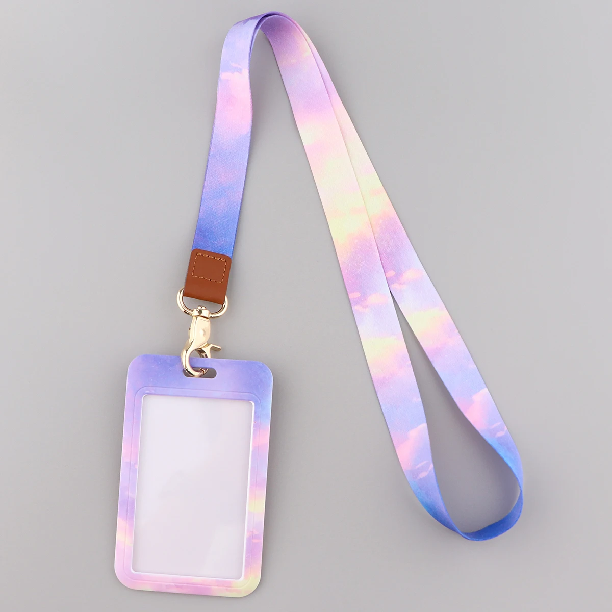 Ransitute R2808 Minimalistic Color Rendering Lanyard Card ID Holder Car KeyChain ID Card Pass Phone Badge Keyring Holder Jewelry badge holder badge holder keychain car keychain