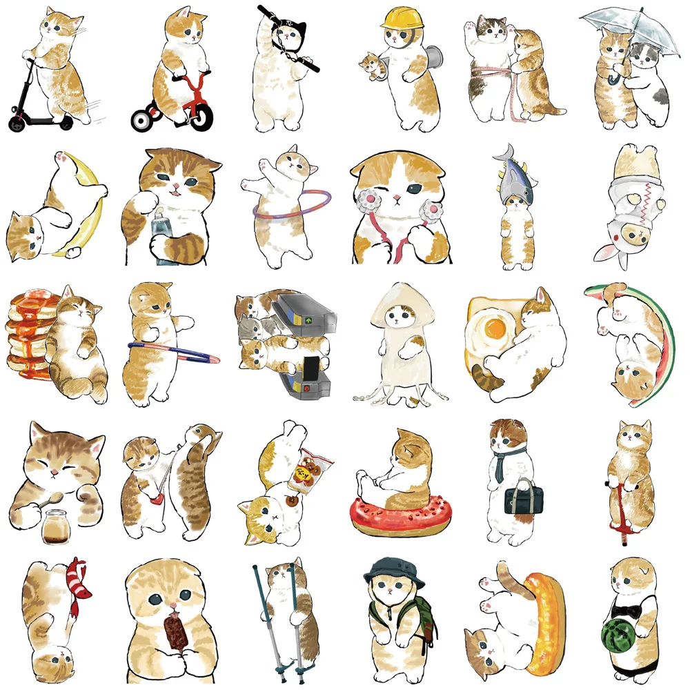 Cats Animal Cartoon Stickers