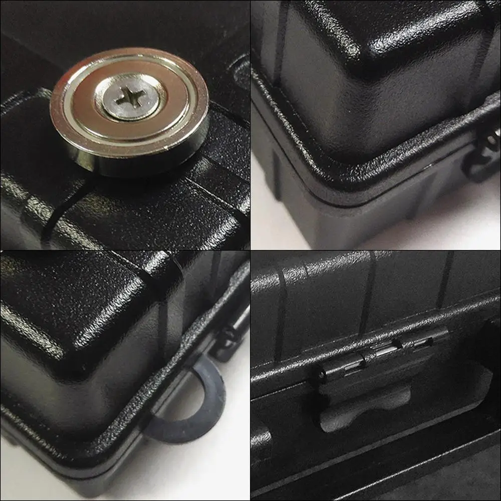 Magnetic Car Key Case Waterproof Tool Case Portable Stash Box Hide A Key Outdoor Spare Key Case For Car Outdoor Travel