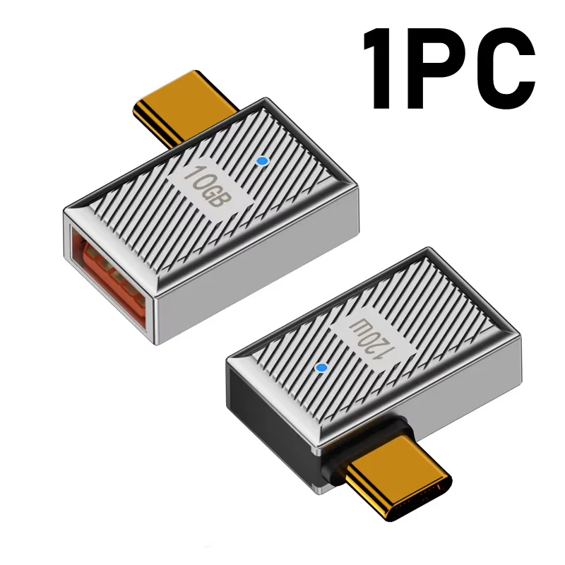 High-Power USB Type C OTG Fast Charge and Data Sync Adapter